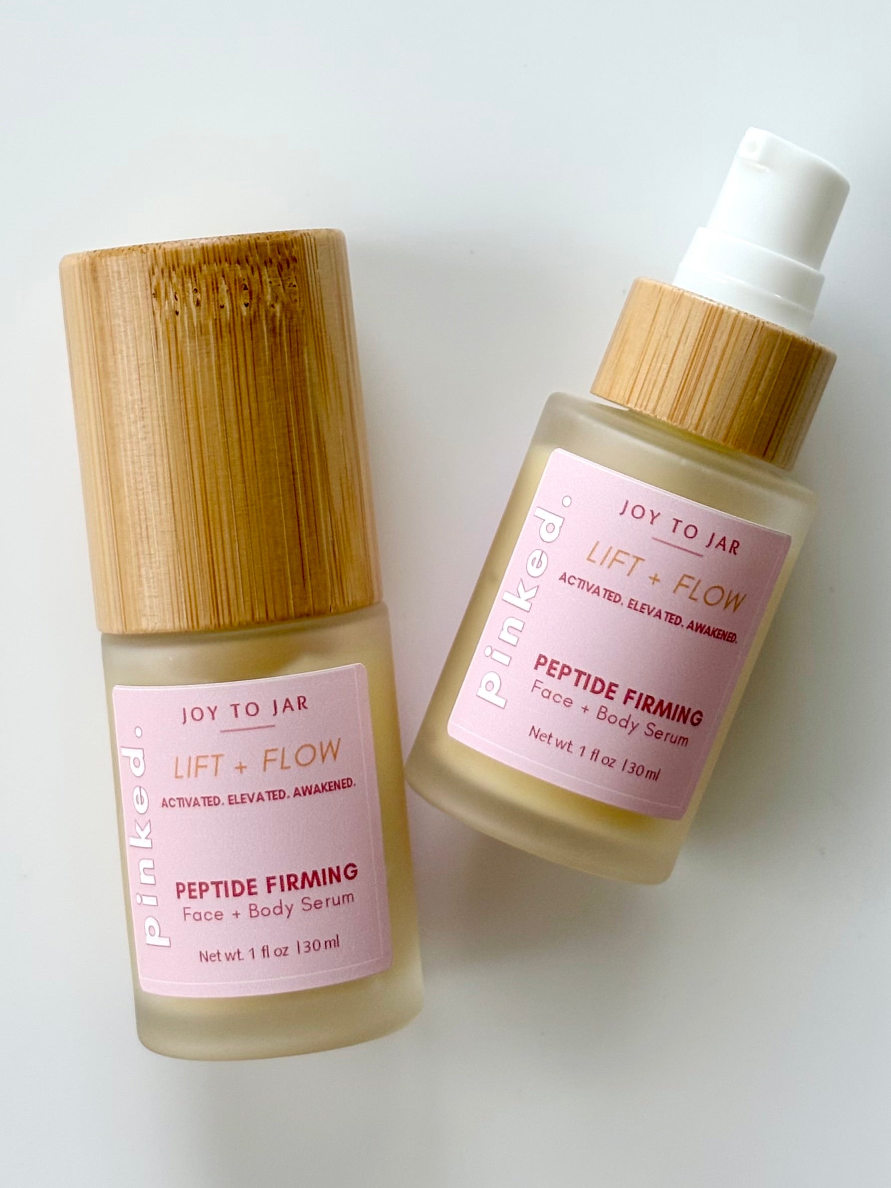 PINKED. Lift & Flow Peptide Firming Face and Body Serum - Travel Size