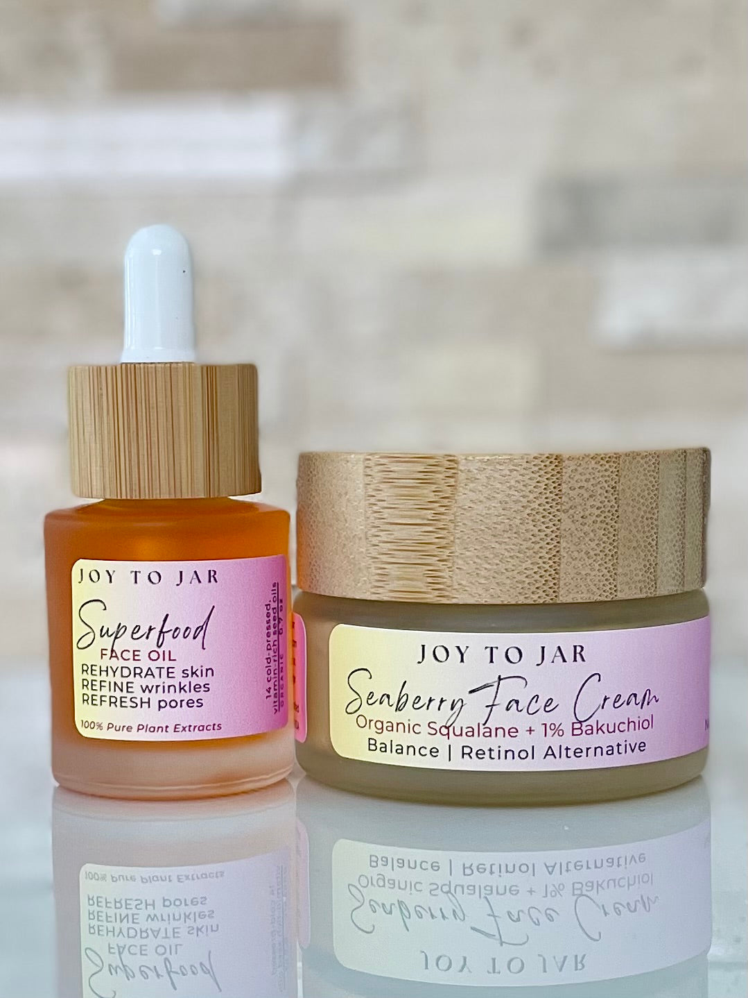 Two skincare products from Joy to Jar