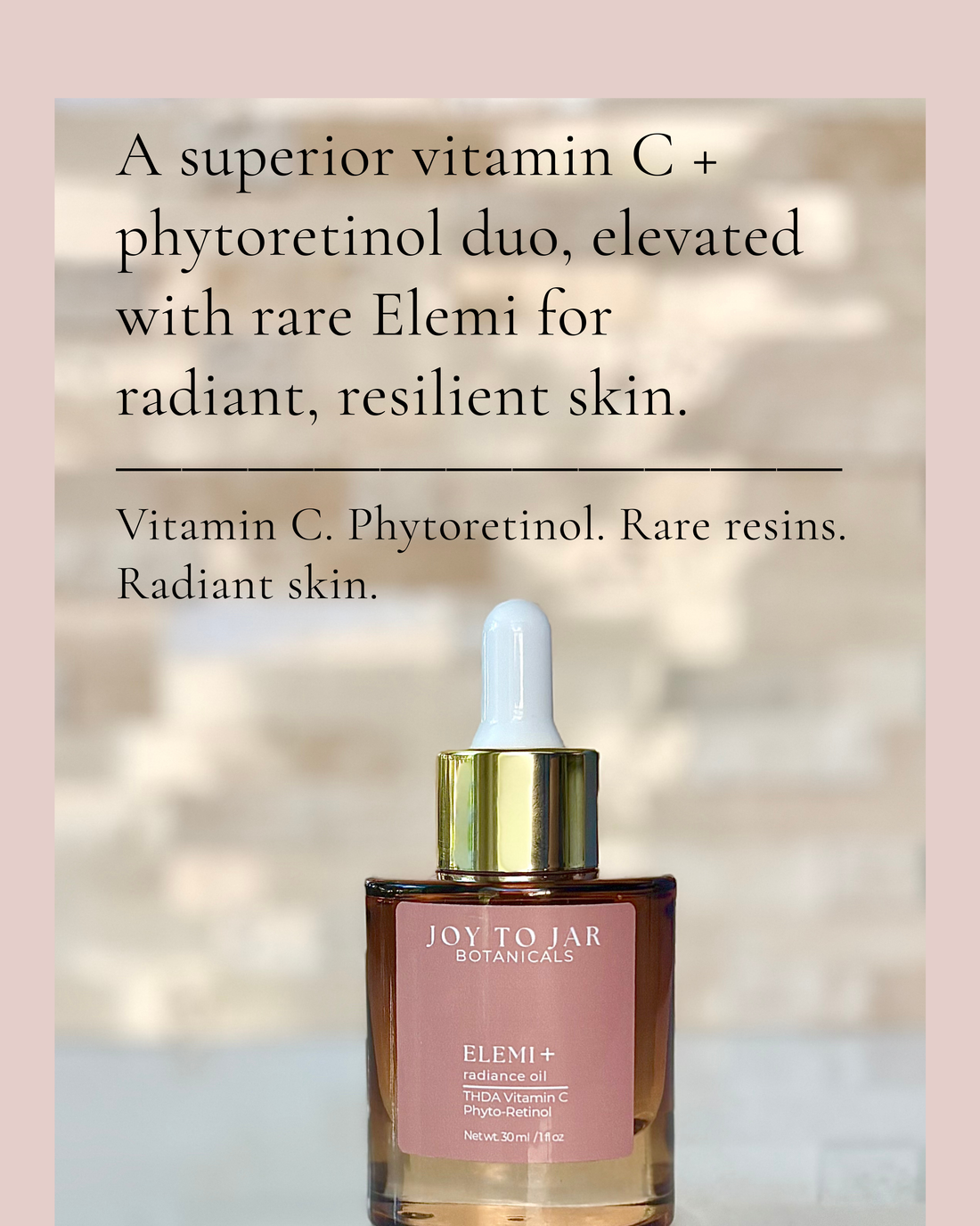 Elemi+ THDA &amp; Bakuchiol Radiance Oil