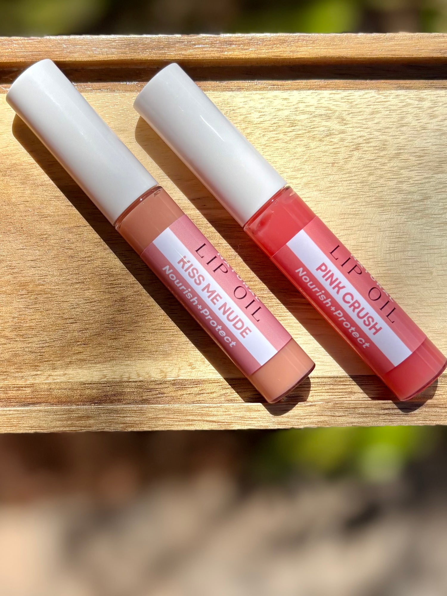 Lip Oil - Pink and Nude - Nourish and Protect